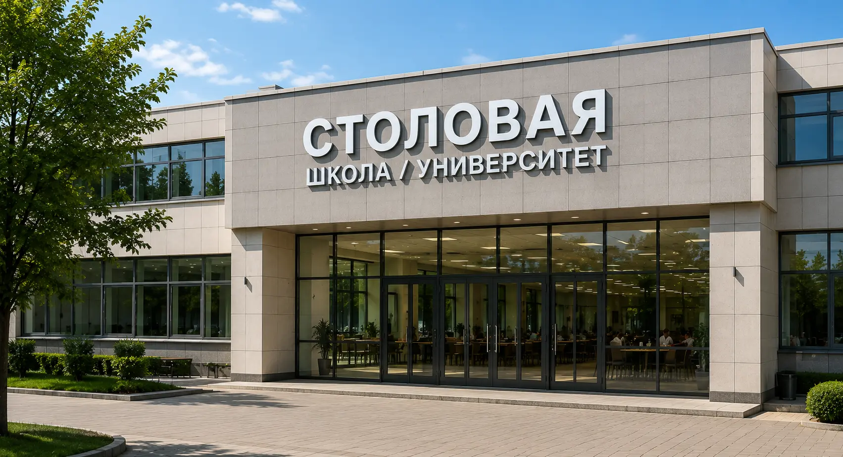 Столовая школы или вуза на 300 мест